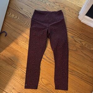 NoBull red leopard print leggings
